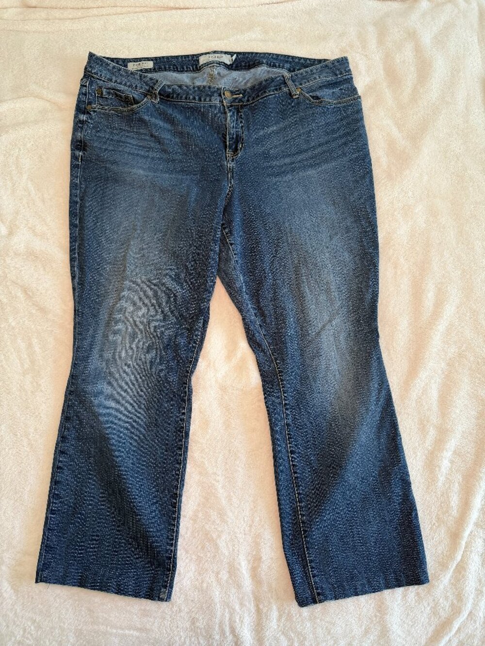 Torrid Women's Barely Boot Cut Mid-Rise Stretch Jean Sz 22 (EUR 50) 3X